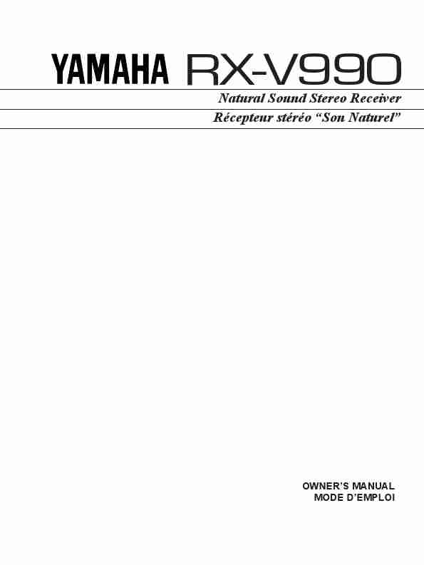 Yamaha Stereo System RX-V990-page_pdf